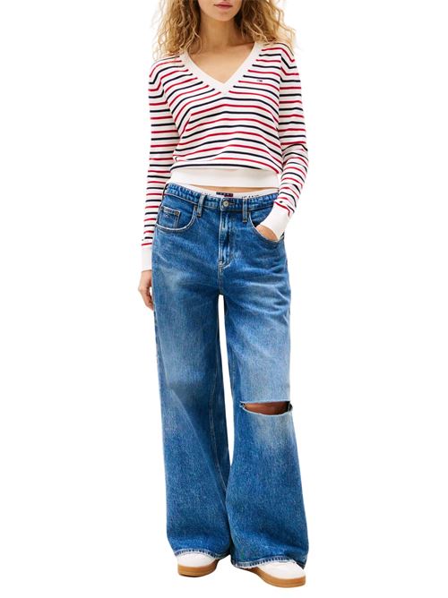 Maglioncino a righe in cotone Tommy Jeans | DW0DW198880FG